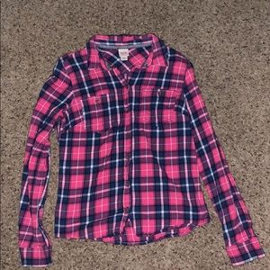 Pink/Purple long sleeve flannel